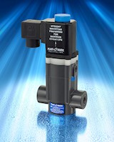 1/4 Inch (in) National Pipe Thread (NPT) Polyvinyl Chloride (PVC) Solenoid Valve with Fluorocarbon (FKM) Seal (EASYMT2V12R24-120/60-PV) - 2