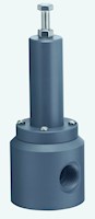 1/2 Inch (in) National Pipe Thread (NPT) Polyvinyl Chloride (PVC) Relief/Bypass/Back Pressure Valve with Fluorocarbon (FKM) Seal