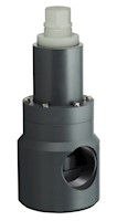 3 Inch (in) National Pipe Thread (NPT) Polyvinyl Chloride (PVC) Relief/Bypass/Back Pressure Valve with Fluorocarbon (FKM) Seal