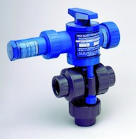 Three-Way Air Actuated Polyvinyl Chloride (PVC) Ball Valves - 3