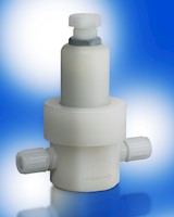 1/4 Inch (in) National Pipe Thread (NPT) Polyvinylidene Fluoride (PVDF) Ultrapure Pressure Regulator with Polytetrafluoroethylene (PTFE) Seal - 2