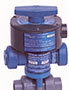 3/8 Inch (in) National Pipe Thread (NPT) Polyvinyl Chloride (PVC) Air Actuated Ball Valve with Ethylene Propylene Diene Monomer (EPDM) Seal (ABVA037EPT-PV-SW) - 2