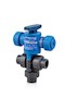Three-Way Air Actuated Polyvinyl Chloride (PVC) Ball Valves - 2