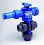 Three-Way Air Actuated Polyvinyl Chloride (PVC) Ball Valves - 3